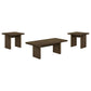 Decker 3-piece Coffee and End Table Set Walnut
