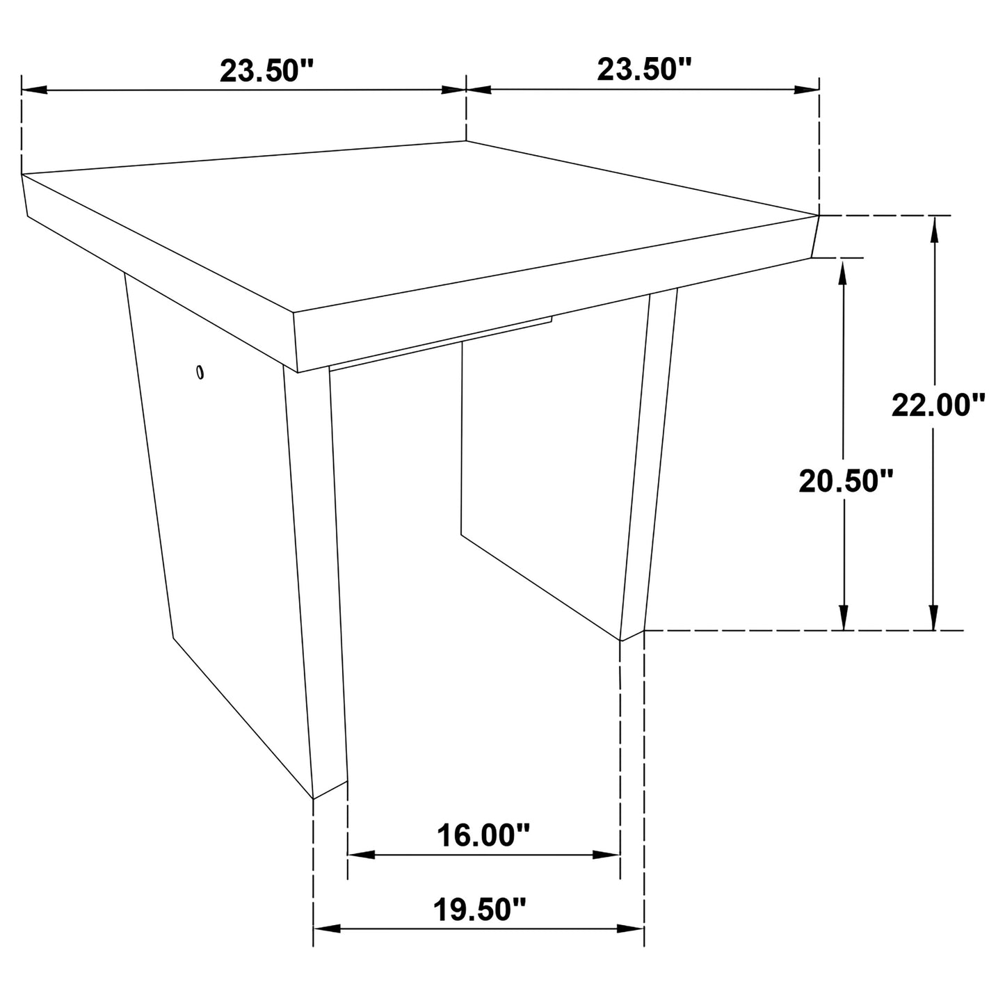Decker 3-piece Coffee and End Table Set Walnut