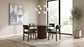 Hamlyn 47-inch Round Wood Dining Room Table Walnut
