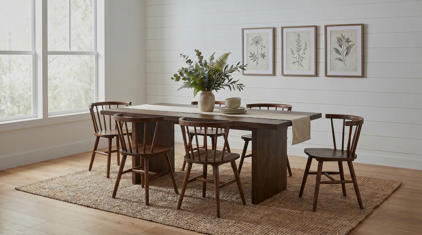 Decker 82-inch Rectangular Wood Dining Table Walnut