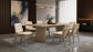 Redbridge Upholstered Side Chair Cream and Natural Oak (Set of 2)