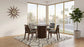 Redbridge Upholstered Side Chair Grey and Walnut (Set of 2)