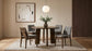 Redbridge Upholstered Side Chair Grey and Walnut (Set of 2)