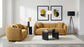 Aleisha Fabric Upholstered Sofa Mustard Yellow
