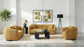 Aleisha Fabric Upholstered Accent Chair Mustard Yellow