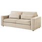 Amador Chenille Upholstered Track Arm Sofa Camel