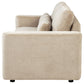 Amador Chenille Upholstered Track Arm Sofa Camel