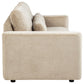 Amador Chenille Upholstered Track Arm Sofa Camel