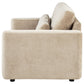 Amador Chenille Upholstered Track Arm Loveseat Camel