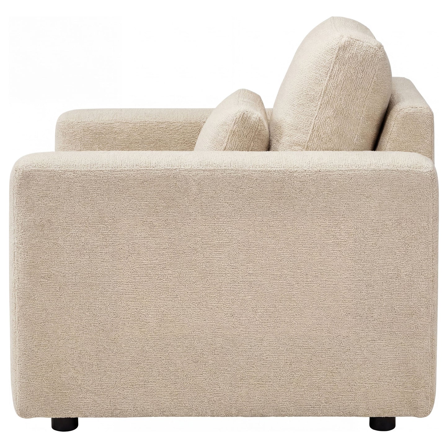 Amador Chenille Upholstered Track Arm Accent Chair Camel