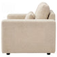 Amador Chenille Upholstered Track Arm Accent Chair Camel