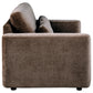 Amador Chenille Upholstered Track Arm Loveseat Chocolate
