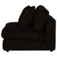Blaine Upholstered Armless Chair Chocolate