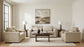 Amador Chenille Upholstered Track Arm Accent Chair Camel