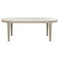 Lucaire 84-inch Cultured Marble Top Dining Table Honed Cream