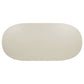 Lucaire 84-inch Cultured Marble Top Dining Table Honed Cream