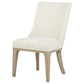 Lucaire Arched Upholstered Dining Side Chair Cream (Set of 2)