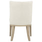 Lucaire Arched Upholstered Dining Side Chair Cream (Set of 2)