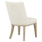 Lucaire Arched Upholstered Dining Side Chair Cream (Set of 2)