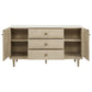 Lucaire 2-door 3-drawer Cultured Marble Top Sideboard Sandstone
