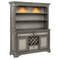 Cresswell 2-door 3-drawer Buffet and Hutch Weathered Taupe