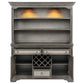 Cresswell 2-door 3-drawer Buffet and Hutch Weathered Taupe