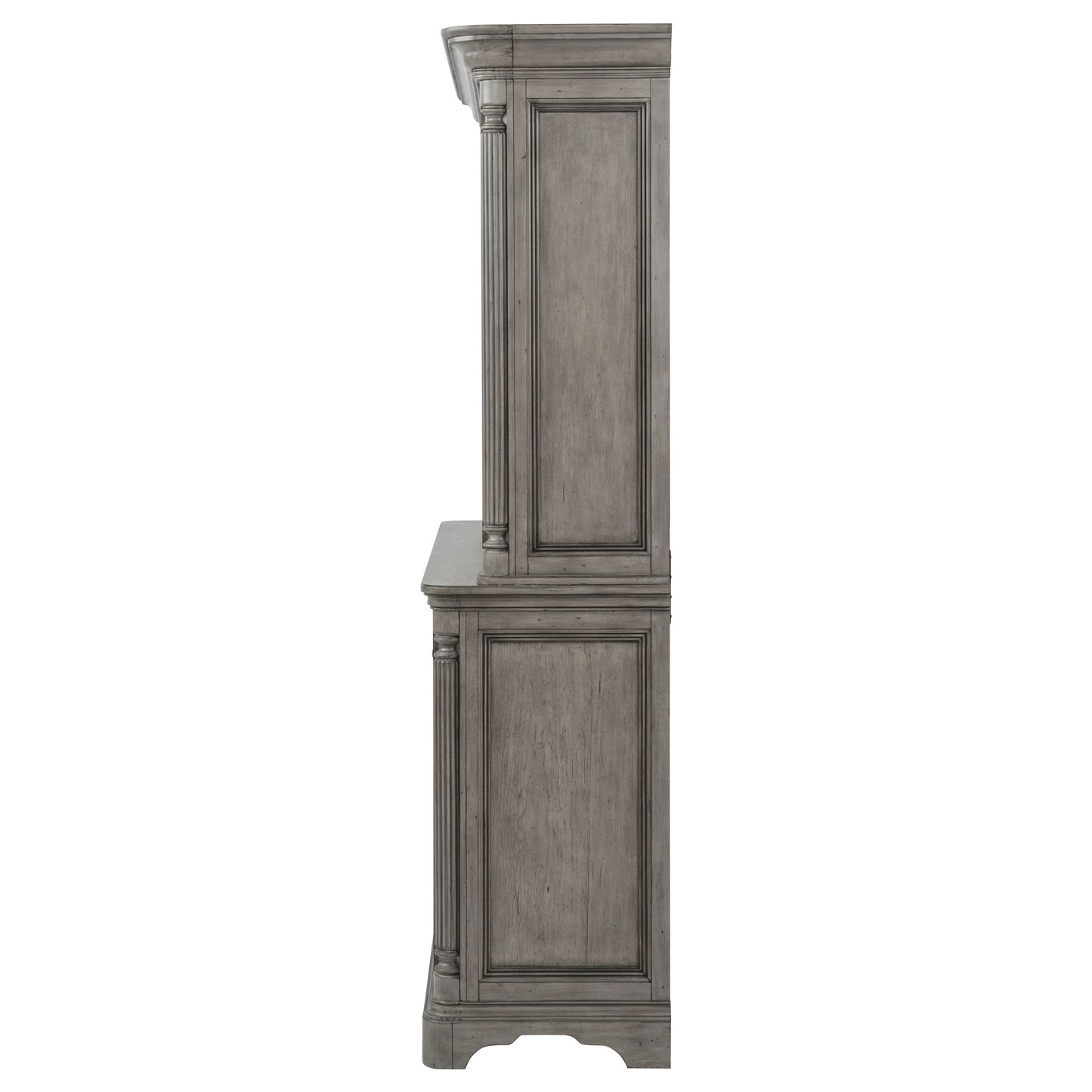 Cresswell 2-door 3-drawer Buffet and Hutch Weathered Taupe
