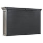 Cresswell 2-tier Touch Light Hutch Display Cabinet Weathered Taupe