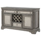 Cresswell 2-door 3-drawer Wine Storage Buffet Weathered Taupe