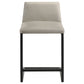 Vardon Genuine Leather Counter Height Chair Tan (Set of 2)