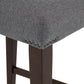 Naser Parsons Dining Side Chair Grey and Dark Walnut (Set of 2)