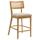 Fabra Cane Back Counter Height Chair Honey Wheat (Set of 2)