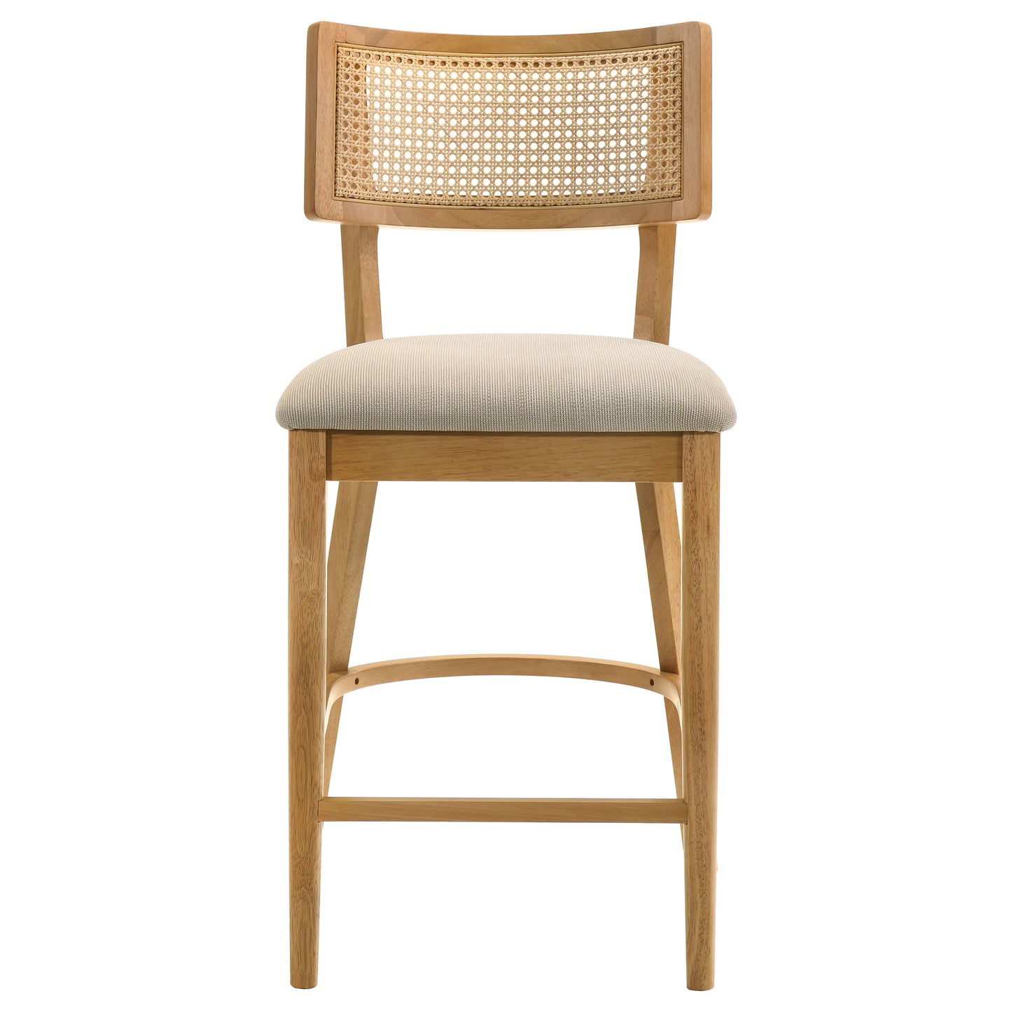 Fabra Cane Back Counter Height Chair Honey Wheat (Set of 2)
