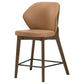 Randolph Upholstered Counter Height Chair Butterscotch and Brown (Set of 2)
