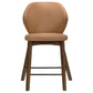 Randolph Upholstered Counter Height Chair Butterscotch and Brown (Set of 2)