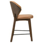 Randolph Upholstered Counter Height Chair Butterscotch and Brown (Set of 2)