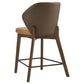 Randolph Upholstered Counter Height Chair Butterscotch and Brown (Set of 2)