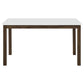 Merrin 55-inch Rectangular Dining Table White and Walnut