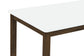 Merrin 55-inch Rectangular Dining Table White and Walnut