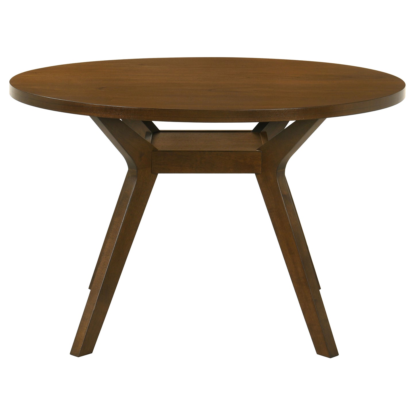 Mueller 5-piece 48-inch Round Dining Set Brown and Beige