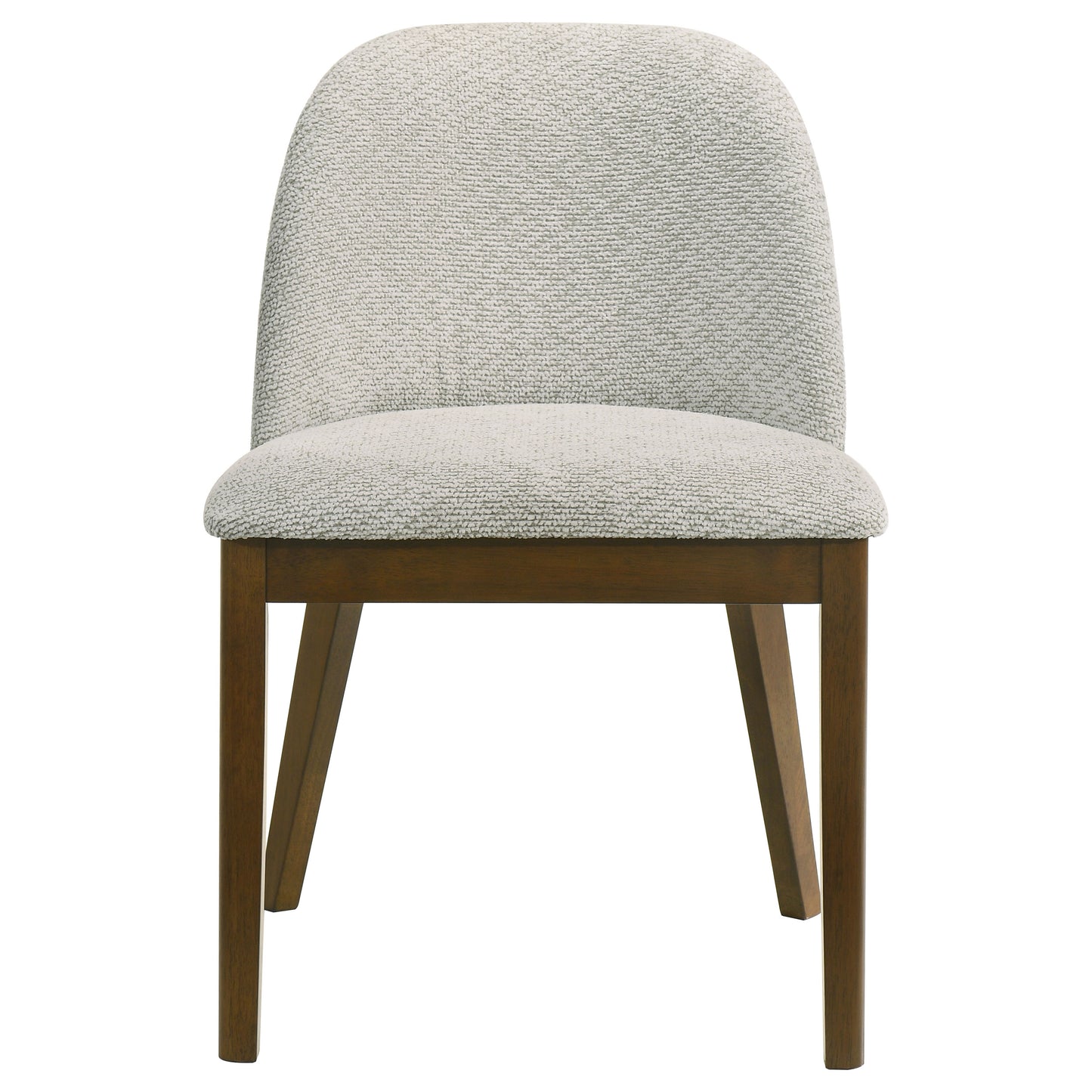 Mueller Upholstered Dining Side Chair Brown and Beige (Set of 2)
