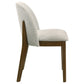 Mueller Upholstered Dining Side Chair Brown and Beige (Set of 2)