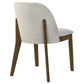 Mueller Upholstered Dining Side Chair Brown and Beige (Set of 2)