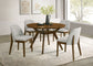 Mueller Upholstered Dining Side Chair Brown and Beige (Set of 2)