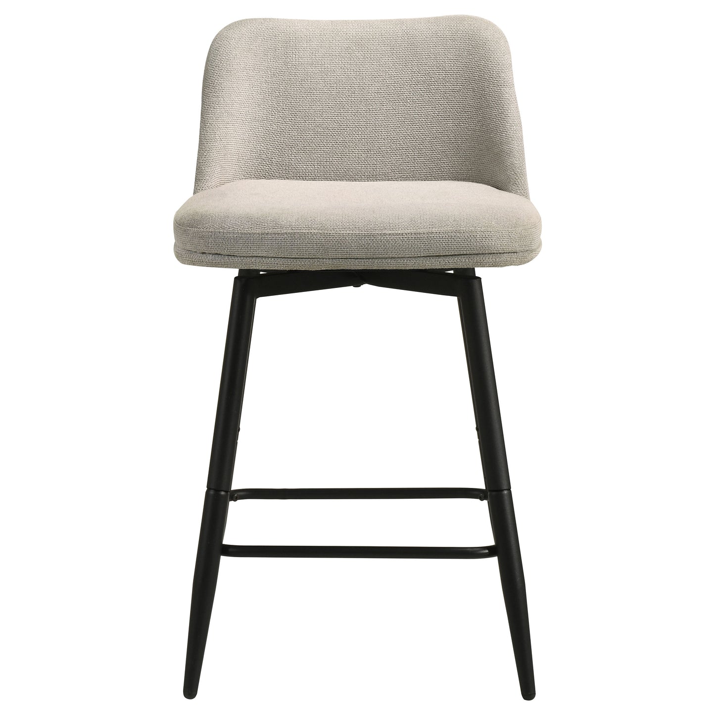 Mellor Fabric Upholstered Swivel Counter Chair Slate Brown (Set of 2)