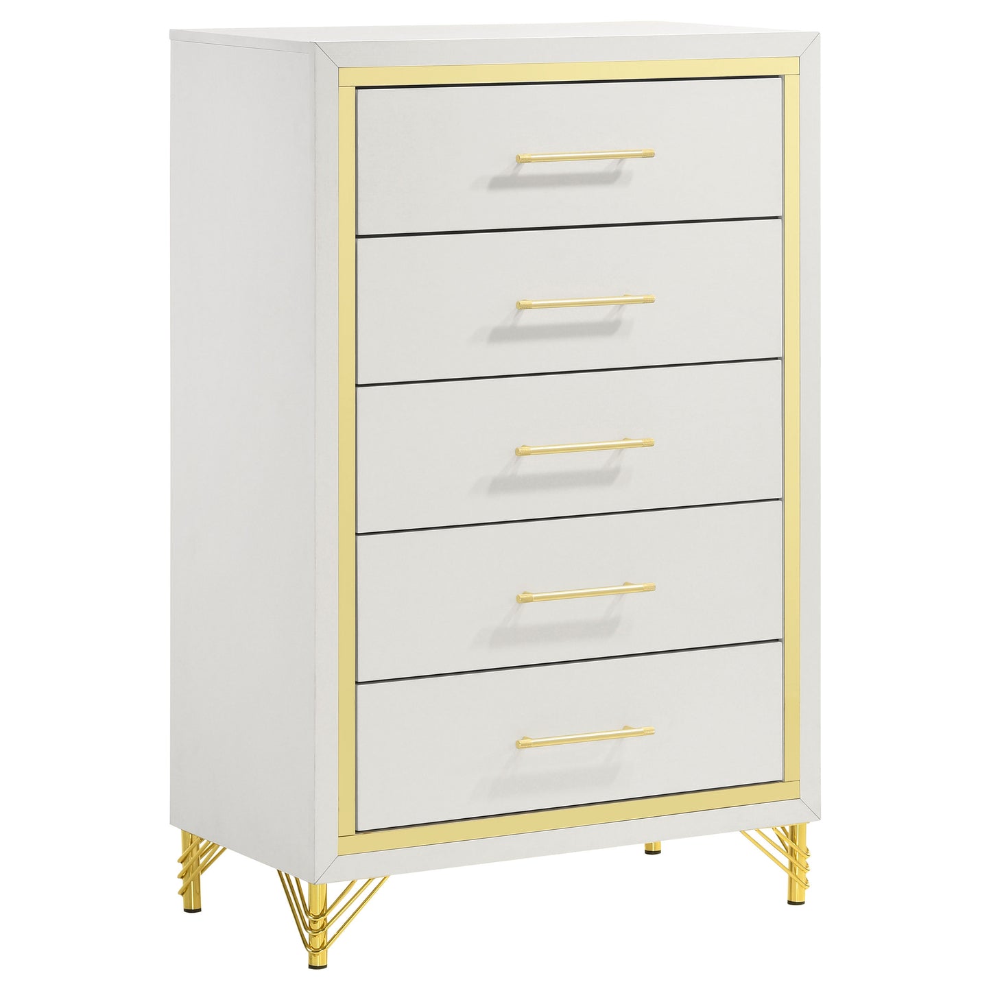 Lucia 3-piece Queen Bedroom Set Beige and White