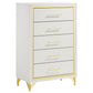 Lucia 3-piece Queen Bedroom Set Beige and White