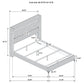 Lucia 3-piece Queen Bedroom Set Beige and White