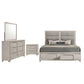 Farre 4-piece Eastern King Bedroom Set Washed Grey