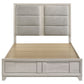 Farre Queen Upholstered Storage Platform Bed Washed Grey